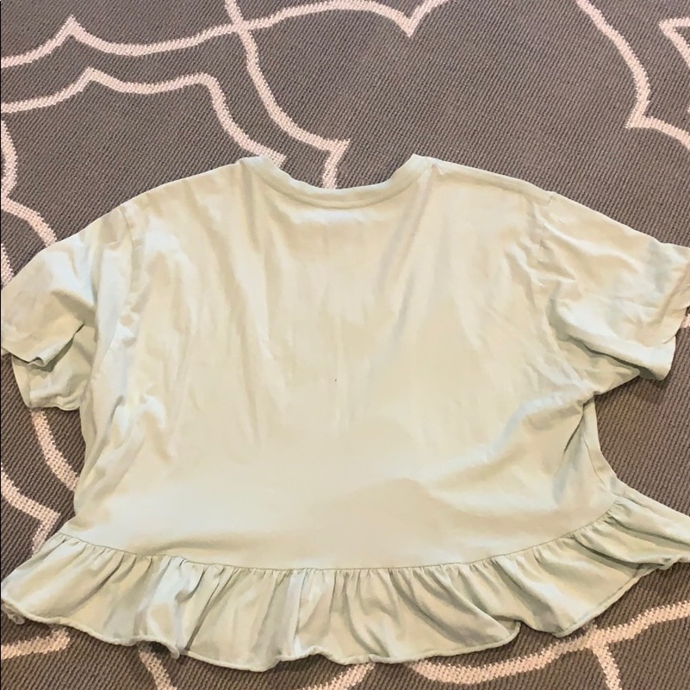 Wild Fable Cropped Ruffle Tee - Picture 2 of 3